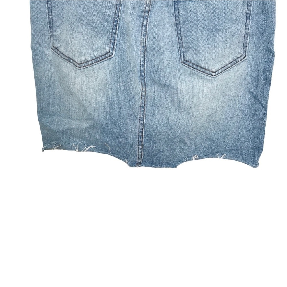 Highway Jeans Blue Raw Hem Denim Mini Skirt Size 5 / 6 - Picture 7 of 11